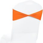 MDS Pack of 200 Spandex Chair Sashes Without Slider Buckles – Orange by MDS