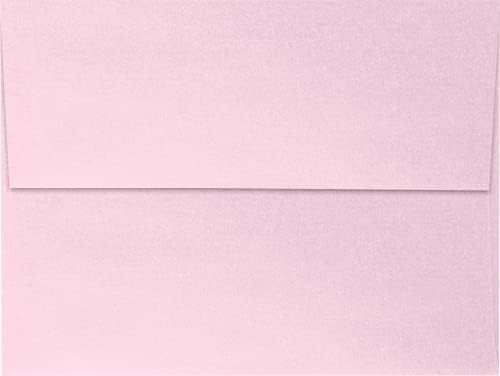 LUXPaper A6 Invitation Envelopes | Peel & Press | 4 3/4" x 6 1/2" | Rose Quartz Metallic | 80lb. Text | 250 Qty - Image 2