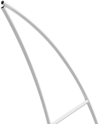 Wedding Arch Stand for Ceremony 2PCS Moon-Shaped White Modern Metal Balloon Arch Stand Kit Garden Floral Arch Frame Background for Anniversary Birthday Party Decoration Home Garden Outdoor Lawn Decor - Image 5