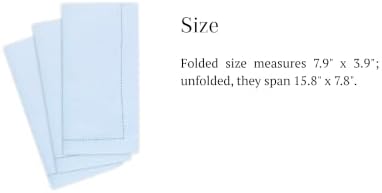 Baby Blue Linen-Like Napkins Disposable Guest Towels, 50ct - Image 7