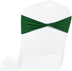 MDS Pack of 75 Spandex Chair Sashes Without Slider Buckles – Green by MDS