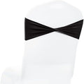 MDS Pack of 150 Spandex Chair Sashes Without Slider Buckles – Black by MDS