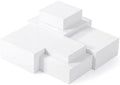 Geelin 6 Pcs Acrylic Risers Cube Stands, White, 7 to 12 Inch, Square by Geelin