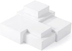 Geelin 6 Pcs Acrylic Risers Cube Stands, White, 7 to 12 Inch, Square by Geelin