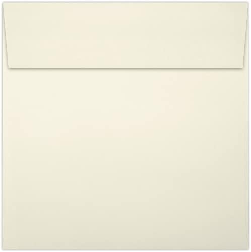LUXPaper Square Invitation Envelopes | Peel & Press | 6 1/4" x 6 1/4" | Natural | 70lb. Text | 250 Qty - Image 2