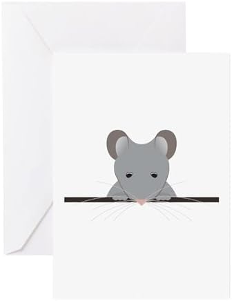 CafePress Pocket Mouse Greeting Cards Greeting Card (20-pack), Note Card with Blank Inside, Birthday Card Matte by CafePress