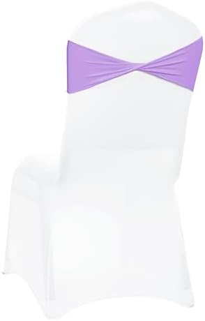 MDS Pack of 50 Spandex Chair Sashes Without Slider Buckles – Lavender - Image 5
