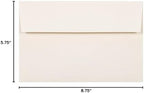JAM PAPER A9 Strathmore Invitation Envelopes - 5 3/4 x 8 3/4 - Natural White Wove - 100/Pack - Image 7