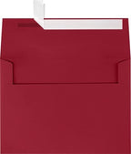 LUXPaper A7 Invitation Envelopes | Peel & Press | 5 1/4" x 7 1/4" | Garnet Red | 80lb. Text | 250 Qty by LUXPaper