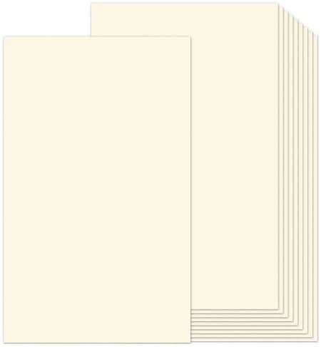 8.5 x 14 Ivory Cardstock 110lb 100 Sheets by Goefun
