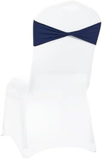 MDS Pack of 250 Spandex Chair Sashes Without Slider Buckles – Navy Blue - Image 5