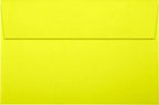 LUXPaper A9 Invitation Envelopes | Peel & Press | 5 3/4" x 8 3/4" | Citrus Yellow | 80lb. Text | 500 Qty - Image 2