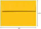 LUXPaper A6 Invitation Envelopes | Peel & Press | 4 3/4" x 6 1/2" | Sunflower Yellow | 80lb. Text | 1,000 Qty - Image 3