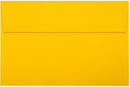 LUXPaper A9 Invitation Envelopes | Peel & Press | 5 3/4" x 8 3/4" | Sunflower Yellow | 80lb. Text | 500 Qty - Image 2
