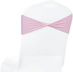 MDS Pack of 100 Spandex Chair Sashes Without Slider Buckles – Blush Pink by MDS