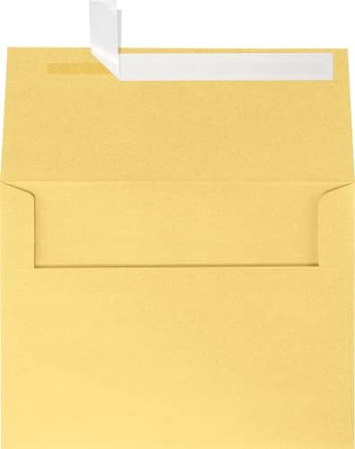 LUXPaper A6 Invitation Envelopes | Peel & Press | 4 3/4" x 6 1/2" | Gold Metallic | 80lb. Text | 250 Qty by LUXPaper