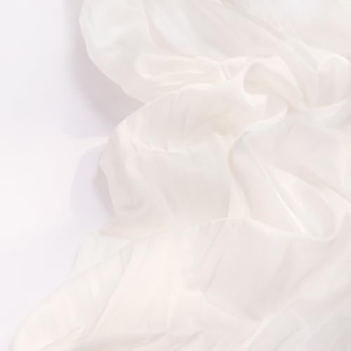 DeZerlor Ivory White Cheesecloth Table Runners 6 Pack Summer Boho Runners - Image 4