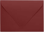 Darling Souvenir A6 Maroon Invitation Envelopes (4 3/4 x 6 1/2) Euro V-Flap 80 LBS Self-Adhesive Perfect for Weddings, Birthday, Baby Shower,Greeting Cards -Packs & Colours Available by DarlingSouvenirMADEWITHLOVE