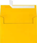 LUXPaper A7 Invitation Envelopes | Peel & Press | 5 1/4" x 7 1/4" | Sunflower Yellow | 80lb. Text | 500 Qty by LUXPaper