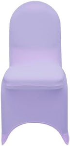 YOUR CHAIR COVERS - 6 Pack Lavender Stretch Spandex Banquet Chair Covers - Wedding Slip Premium Quality Cover - Image 3