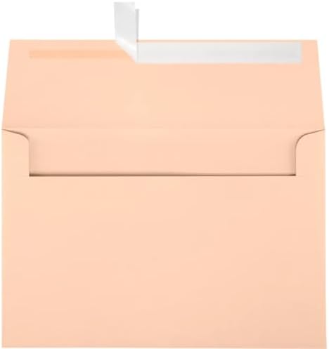 LUXPaper A8 Invitation Envelopes | Peel & Press | 5 1/2" x 8 1/8" | Blush Pink | 80lb. Text | 250 Qty - Image 2