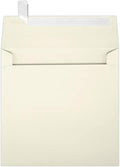 LUXPaper Square Invitation Envelopes | Peel & Press | 6 1/4" x 6 1/4" | Natural | 70lb. Text | 250 Qty by Envelopes.com
