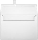 LUXPaper A8 Invitation Envelopes | Peel & Press | 5 1/2" x 8 1/8" | White Linen | 80lb. Text | 250 Qty by Envelopes.com