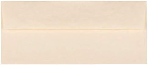 JAM PAPER #10 Business Parchment Envelopes - 4 1/8 x 9 1/2 - Natural Recycled - Bulk 250/Box by JAMPaper