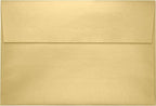 LUXPaper A8 Invitation Envelopes | Peel & Press | 5 1/2" x 8 1/8" | Blonde Metallic | 80lb. Text | 500 Qty - Image 2