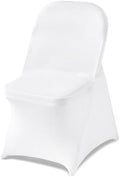 VEVOR Chair Covers, Polyester Spandex Chair Cover, Stretch Slipcovers for Wedding Party Dining Banquet Flat-Front Chair Covers (White-c, 150PCS) by VEVOR