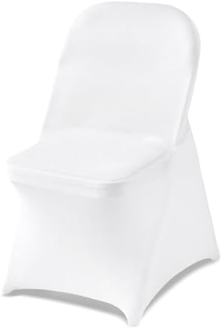 VEVOR Chair Covers, Polyester Spandex Chair Cover, Stretch Slipcovers for Wedding Party Dining Banquet Flat-Front Chair Covers (White-c, 150PCS) by VEVOR