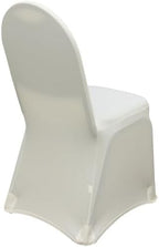 YOUR CHAIR COVERS - 50 Pack Stretch Spandex Banquet Chair Cover - Ivory, Wedding Slip Covers, Premium Quality Chair Cover - Image 4
