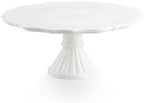 12" Cake Stand, Relief Round Dessert Cake Stand for 8-10 Inch Cake by Omifun