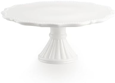 12" Cake Stand, Relief Round Dessert Cake Stand for 8-10 Inch Cake by Omifun