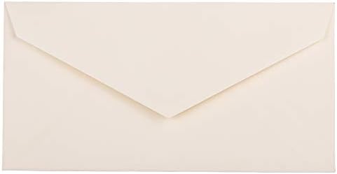 JAM PAPER Monarch Strathmore Invitation Envelopes - 3 7/8 x 7 1/2 - Natural White Wove - 100/Pack by JAMPaper