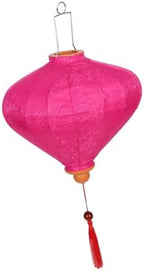 BESPORTBLE Pink Vietnamese Lantern Oval Cloth Metal Handmade Vintage Decor by BESPORTBLE