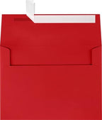 LUXPaper A7 Invitation Envelopes | Peel & Press | 5 1/4" x 7 1/4" | Ruby Red | 80lb. Text | 500 Qty by LUXPaper