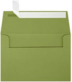 LUXPaper A4 Invitation Envelopes | Peel & Press | 4 1/4" x 6 1/4" | Avocado Green | 70lb. Text | 1,000 Qty by LUXPaper
