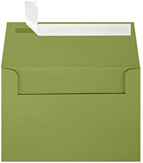 LUXPaper A4 Invitation Envelopes | Peel & Press | 4 1/4" x 6 1/4" | Avocado Green | 70lb. Text | 1,000 Qty by LUXPaper