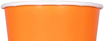 Karat [12oz - 1000 ct] Paper Ice Cream Cups & Soup Bowls for Hot/ Cold Food - Ideal for Soup, Ice Cream, Gelato, Yogurt and Snacks - Orange - Image 2