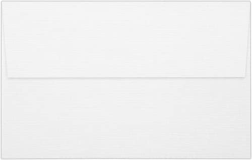 LUXPaper A10 Invitation Envelopes | Peel & Press | 6" x 9 1/2" | White Linen | 80lb. Text | 500 Qty - Image 2