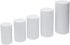 5Pcs Cylinder Stands for Party, White Cylinder Stand Cake Pedestal Stand Cylindrical Display Stand for Birthday Wedding Party Outdoor Indoor Decor (5 Pcs) - Image 7