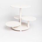 Wooden 4 Tiered Cupcake Stand Rustic Beaded Tower for 50 Cupcakes Party - Image 4