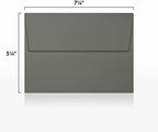 LUXPaper A7 Invitation Envelopes | Peel & Press | 5 1/4" x 7 1/4" | Smoke Gray | 80lb. Text | 250 Qty - Image 3