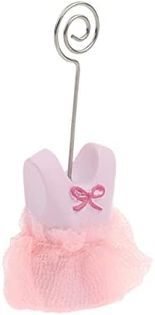 SHINEOFI 12 Pcs Pink Baby Shower Table Numbers Girl Baby Clothes Name Place Card Holders Clip Memo Clip Wedding Decorative Price Tag () - Image 6