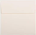 JAM PAPER 6 x 6 Square Metallic Invitation Envelopes - Natural White Wove - 25/Pack by JAMPaper