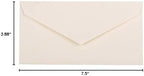 JAM PAPER Monarch Strathmore Invitation Envelopes - 3 7/8 x 7 1/2 - Natural White Wove - 100/Pack - Image 3
