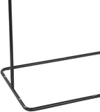 Heavy Duty Black Metal Floor Standing Easel Stand,For Wedding Seating Chart, Poster and Sign Display,8 Pairs Satin Ribbon & 2 Leather Sign Hanging Straps, 50”x30”x20” (black) - Image 7
