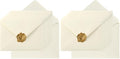 100 Pieces A7 Envelopes 5x7 Cream Color, 5.24 x 7.24 Inches (Pack of 2) by Toperd