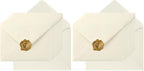 100 Pieces A7 Envelopes 5x7 Cream Color, 5.24 x 7.24 Inches (Pack of 2) by Toperd
